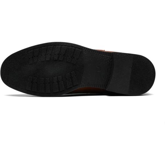 Men's Chelsea Boots Zip Ankle Dress Boot Black - Picture 4 of 6